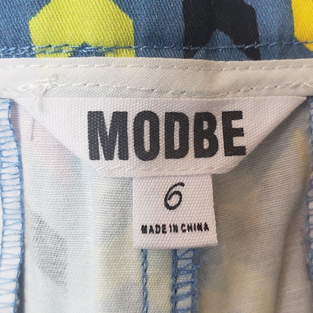 MODBE Chino-Style Patterned Shorts 6 - Picture 7 of 9